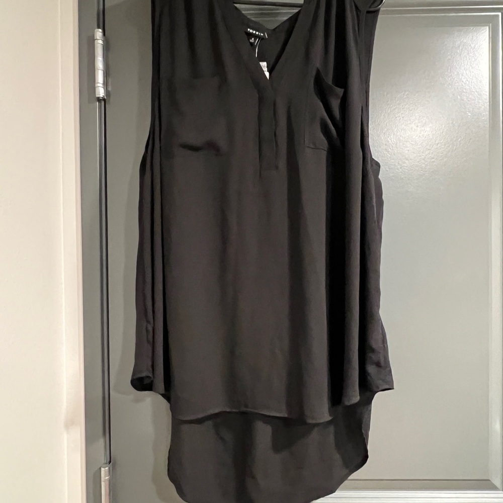 28. NWT Torrid Black V-Neck Blouse